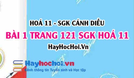 Bài 1 trang 121 SGK Hoá 11 Cánh diều